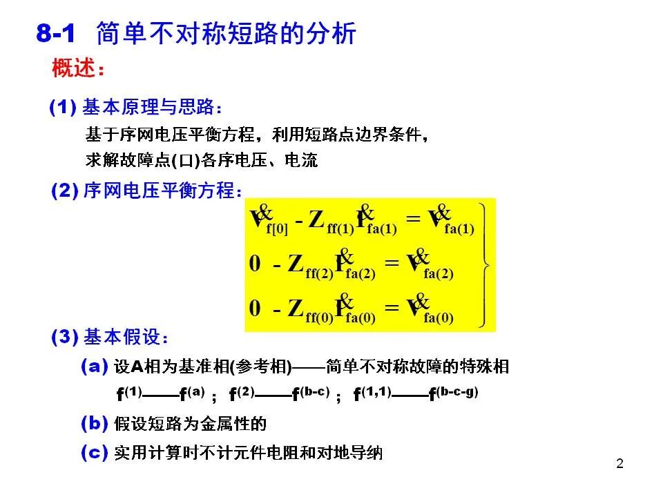 電力系統不對稱故障的分析和計算的圖2