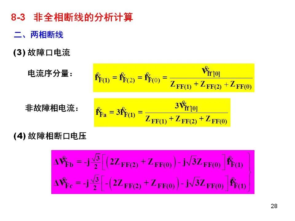 電力系統不對稱故障的分析和計算的圖28