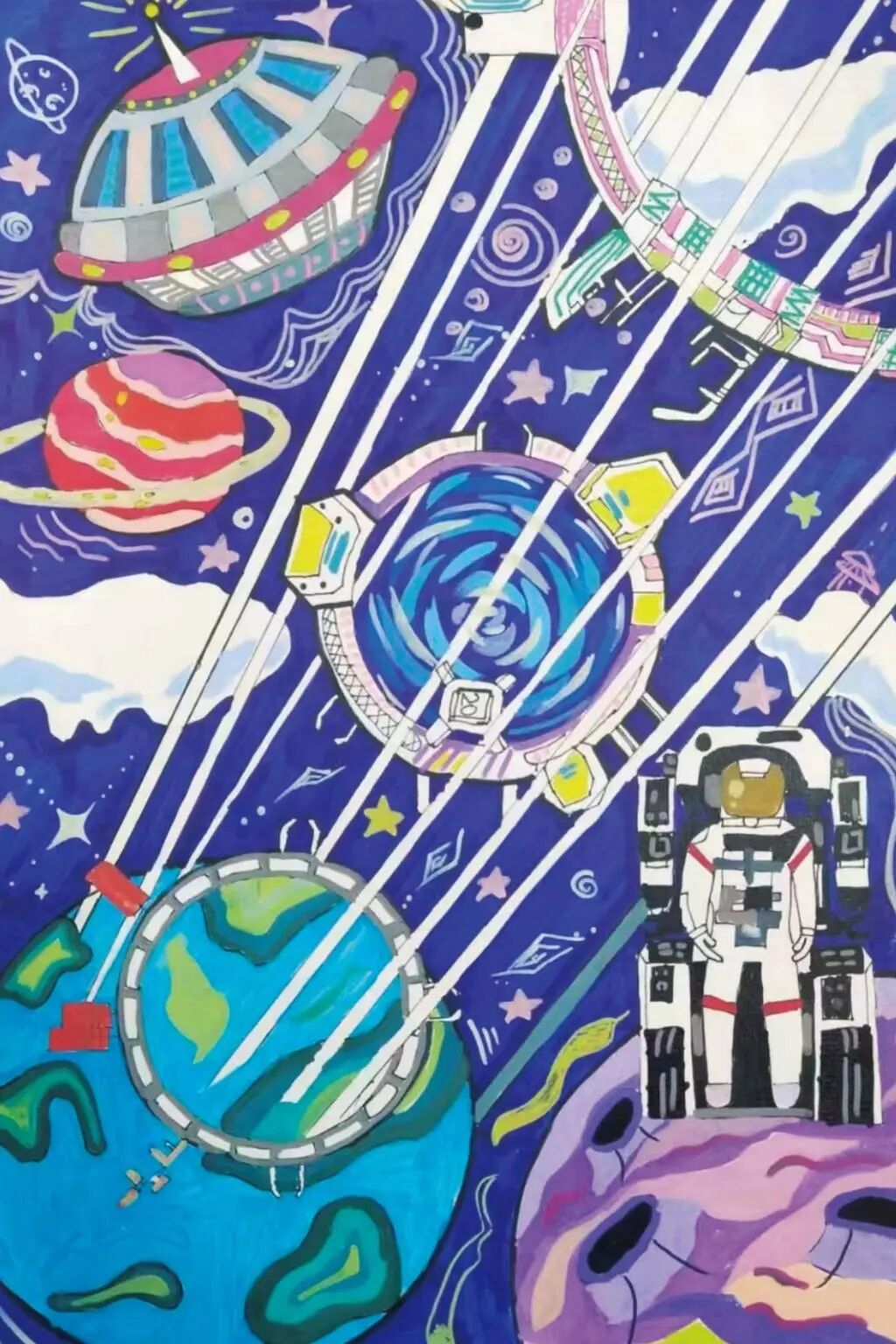 厉害重庆小学生绘画作品进入中国空间站