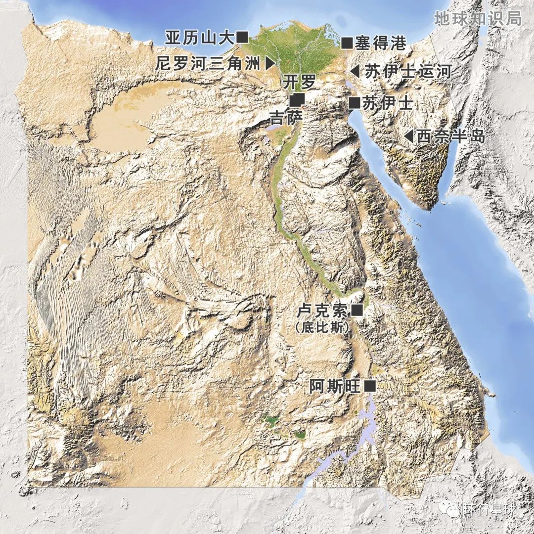 埃及底比斯地图图片