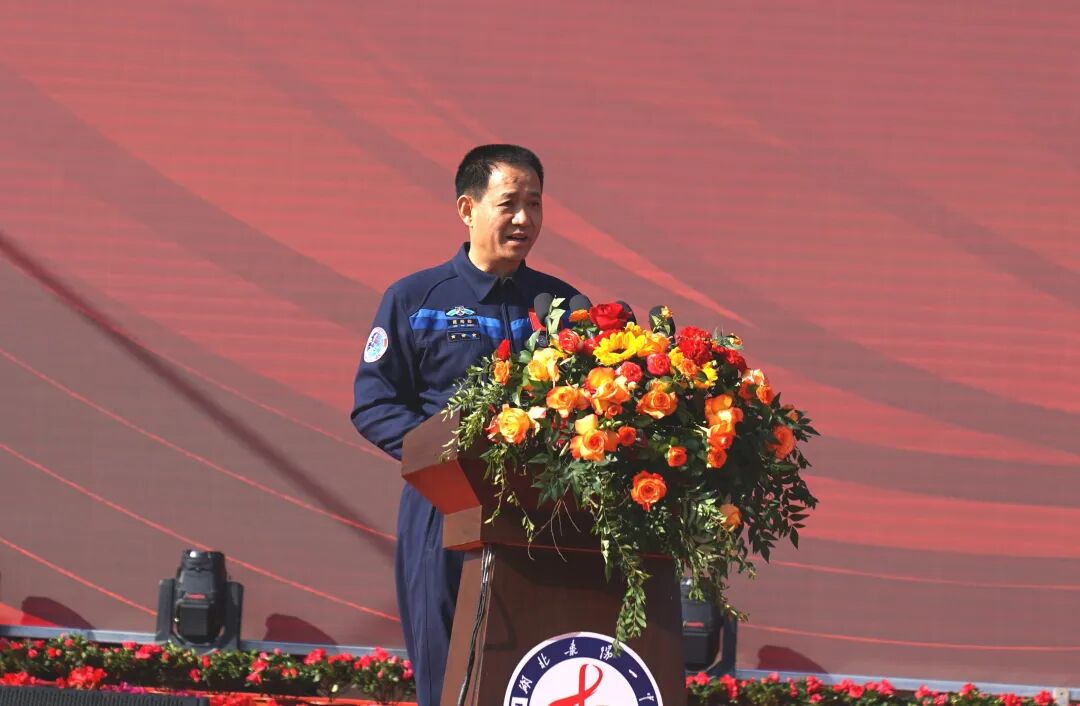 航天英雄聂海胜祝贺母校枣阳一中百年校庆_汉水襄阳