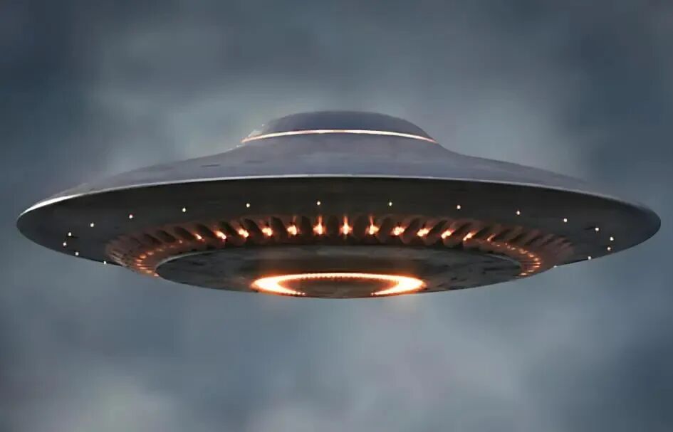 美上空现黑色UFO 呈三角形边缘发光