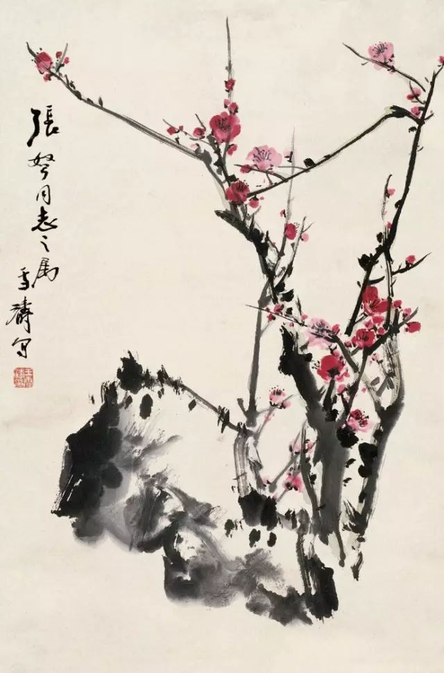 董壽平(1904～1997)《山路花香》 何海霞(1908～1998)《梅花高士圖》