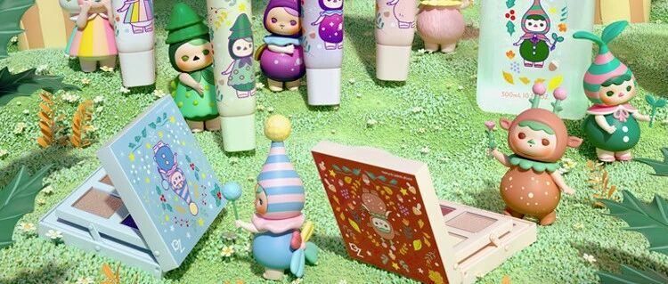 泡泡玛特出眼影了，这个联名太梦幻！