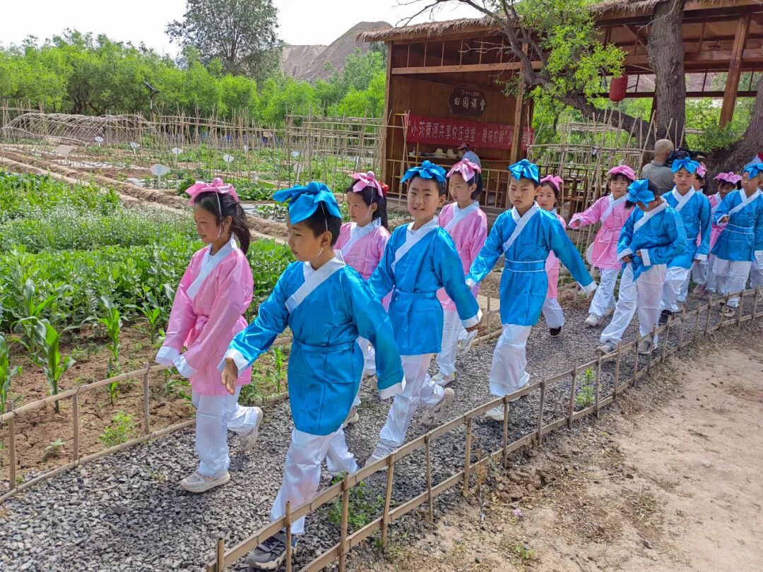 弘扬传统文化体验农耕乐趣盐锅峡镇小茨黄河农庄积极开展少儿研学活动