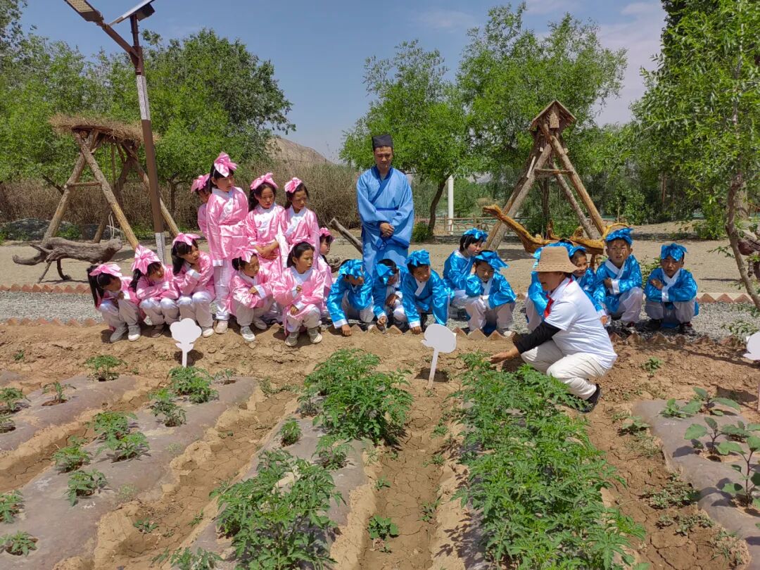 弘扬传统文化体验农耕乐趣盐锅峡镇小茨黄河农庄积极开展少儿研学活动