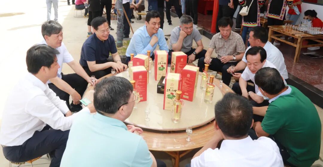 中国工程院党组书记、院长李晓红一行赴澜沧云辉酒业调研，云辉酒业当天正式投产