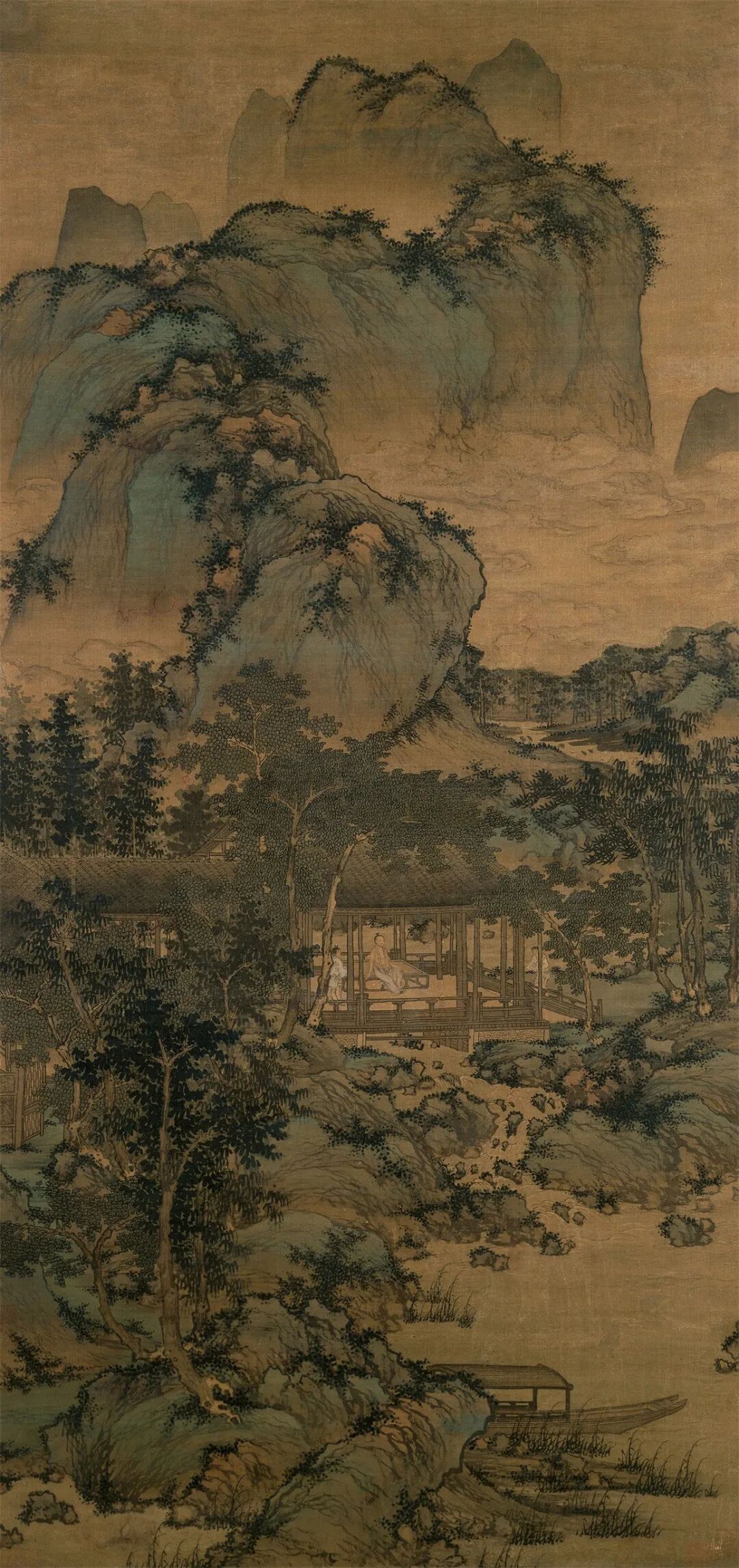 松溪泛月,坐看云起,元代盛懋的山水隐逸生活