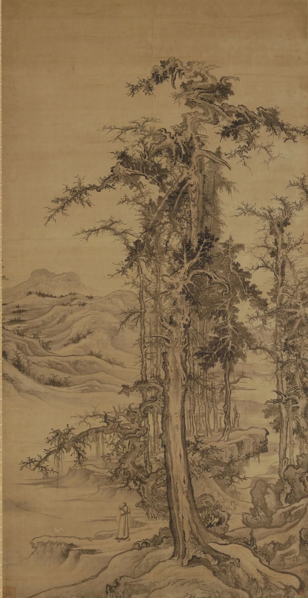 烟林清旷,寒林平远