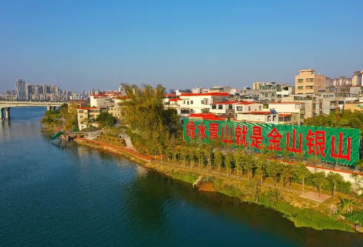 江东新区城东街道河紫路社区实施东江沿岸风貌提升及人居环境整治行动，改善了社区面貌。