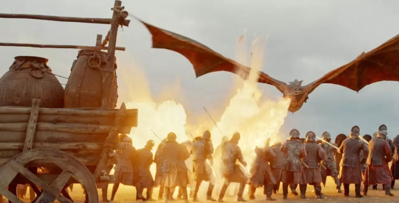 《权力的游戏》火龙大战致敬了多少战争大片?