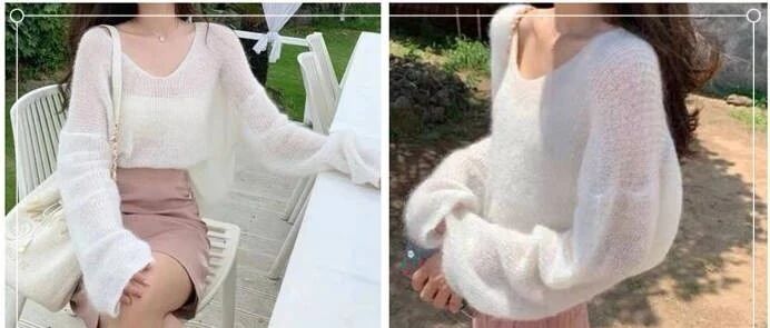 白色毛衣配什么颜色的下装好？配烟熏粉色温柔又甜美~