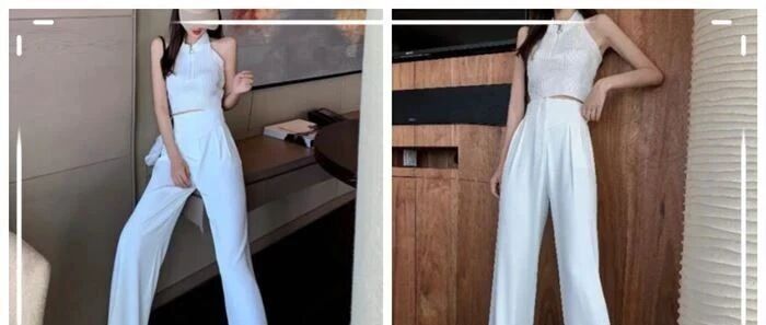 白色阔腿裤配什么上衣好看？配这几款耐看又高级！