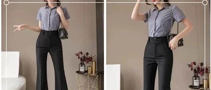 黑色微喇裤配什么上衣好看？配这五款上衣大方又时髦~