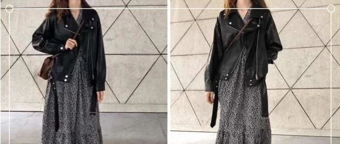 短款皮衣怎么搭配？第四款穿搭简直不要太帅！