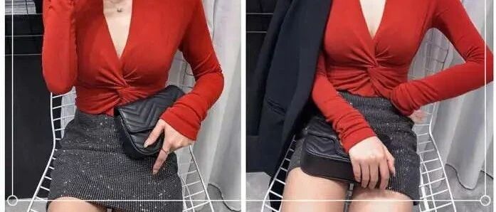 红色上衣配什么颜色裙子好看？配蓝色很高级很独特！