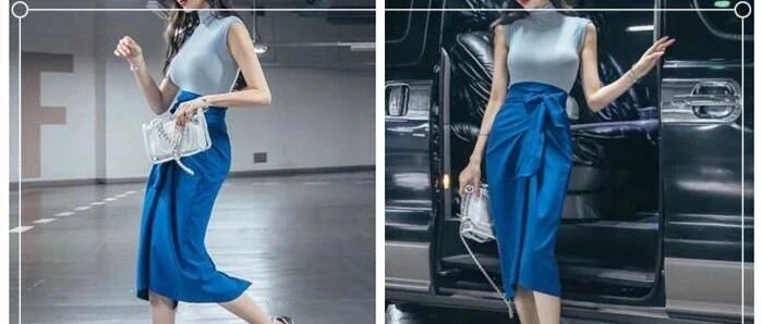 蓝色裙子配什么颜色上衣好看？配这几种颜色有着独特的美！