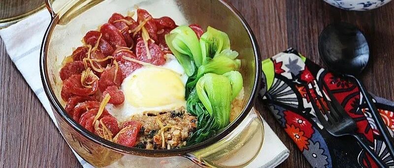 香喷喷的煲仔饭在家就能轻松搞定，带锅巴的哦~