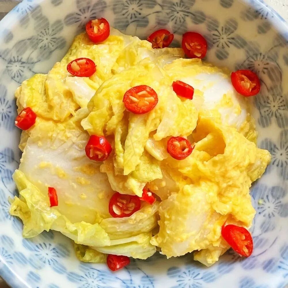 自制黄金泡菜，有柠檬的清新，回甘无穷