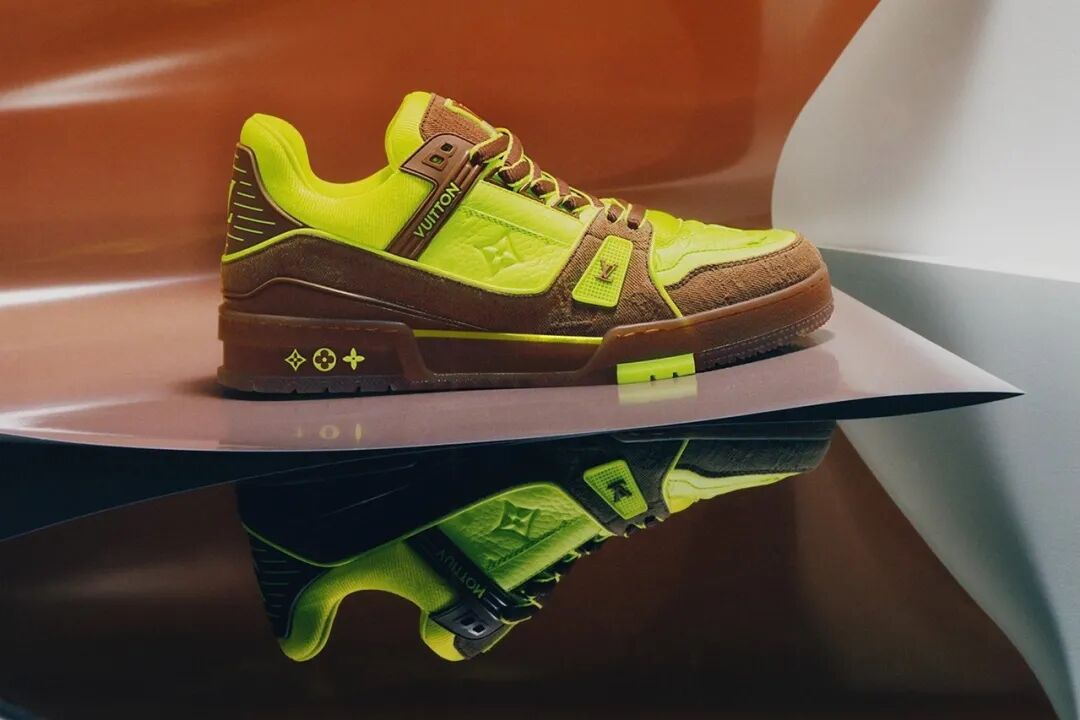 奢华老花压纹lvtrainer推出牛油果新配色