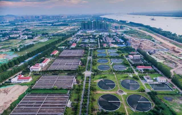 江心洲污水处理厂是南京全市范围内规模最大的污水处理厂,是南京最大
