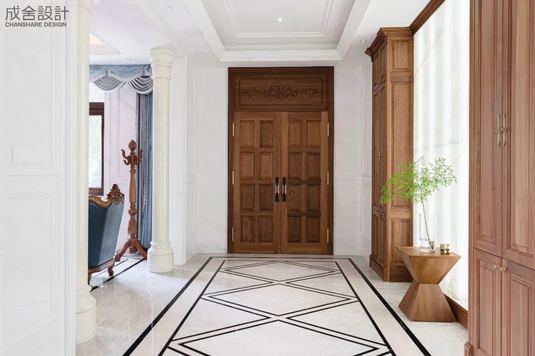 門廳-常州別墅簡(jiǎn)歐裝修