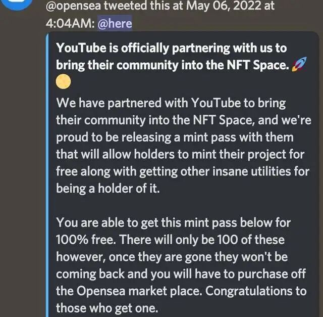 Nft日报 Opensea的官方discord被黑 钓鱼者盗取了价值至少1 8万美元的nft 元宇宙