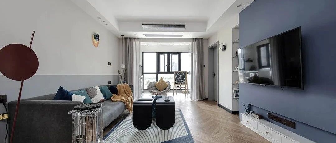 100㎡规整的小三房户型，同一个家也可以住成两个世界