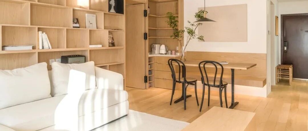 80㎡温馨原木风学区房，将日系简约美学与实用功能相融合