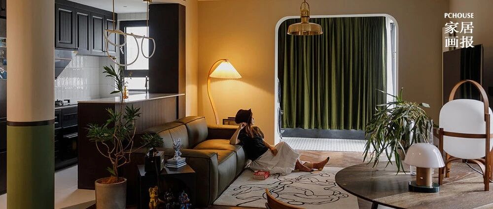 100㎡新古典轻奢风，将家的活力完美融入暗调空间