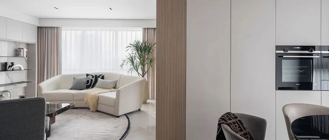 三代人的120㎡对话式空间，异形云朵隐形门让家产生趣味的变化