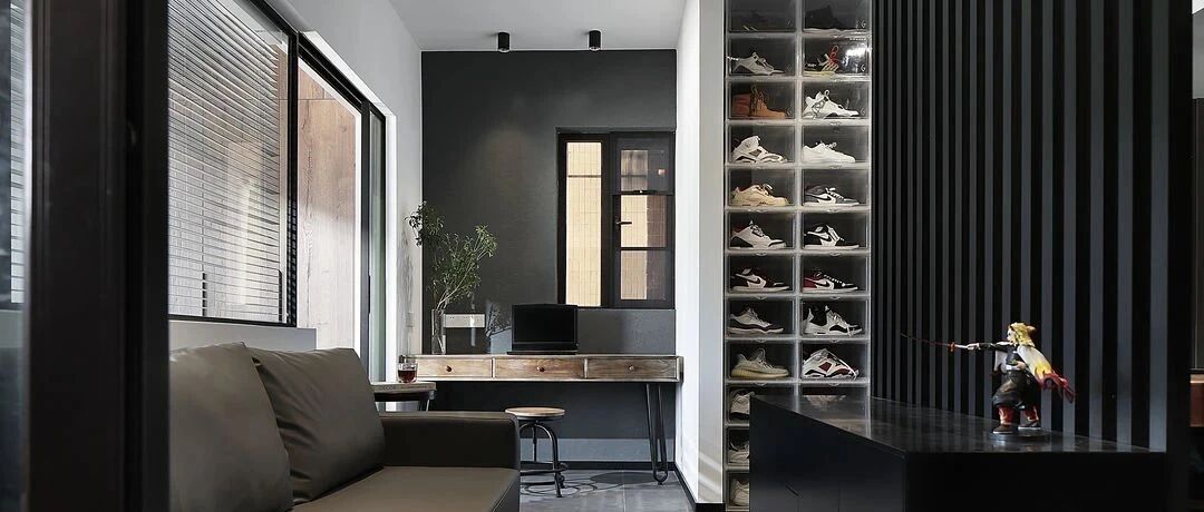 深圳90后的工业风之家，59㎡这样设计太飒了！