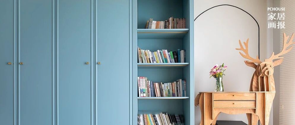 复古线条与多重色彩打造的115㎡童话小屋