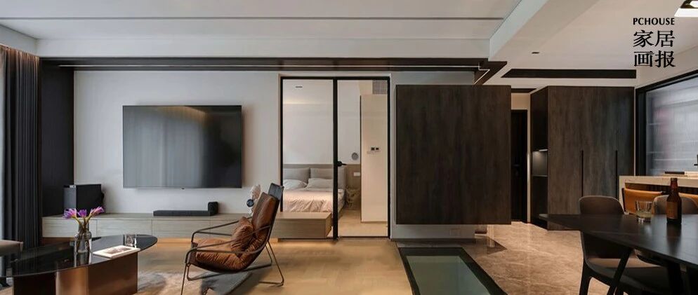 200㎡现代复式，在黑白科技空间里逐光是种什么体验？