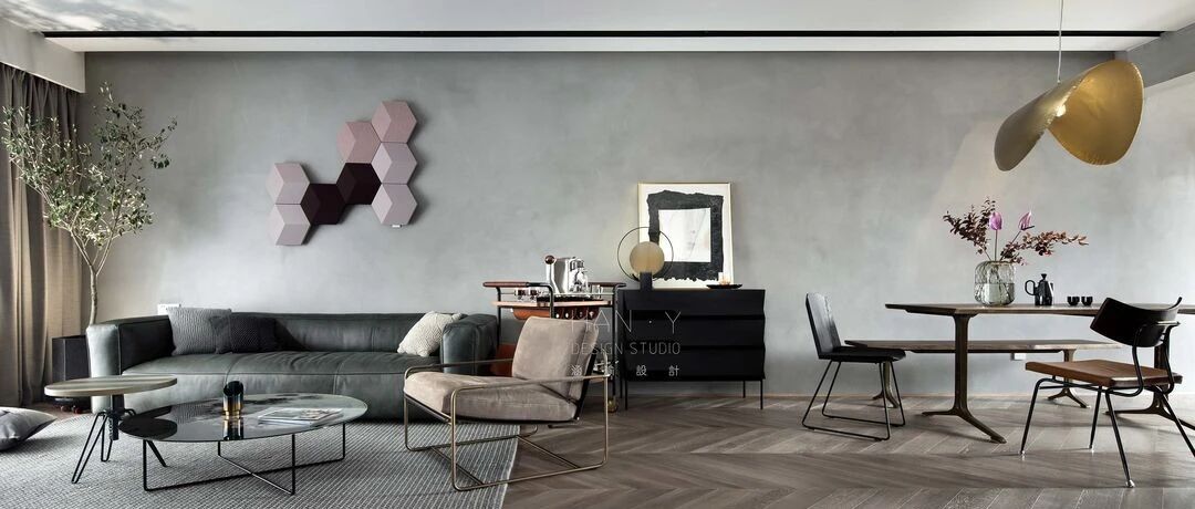 这个满满仪式感的170㎡工业混搭风家，灵感来源于井宝的家