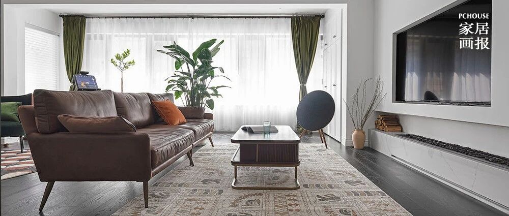 145㎡美式轻复古两居，不拆不改只靠软装？