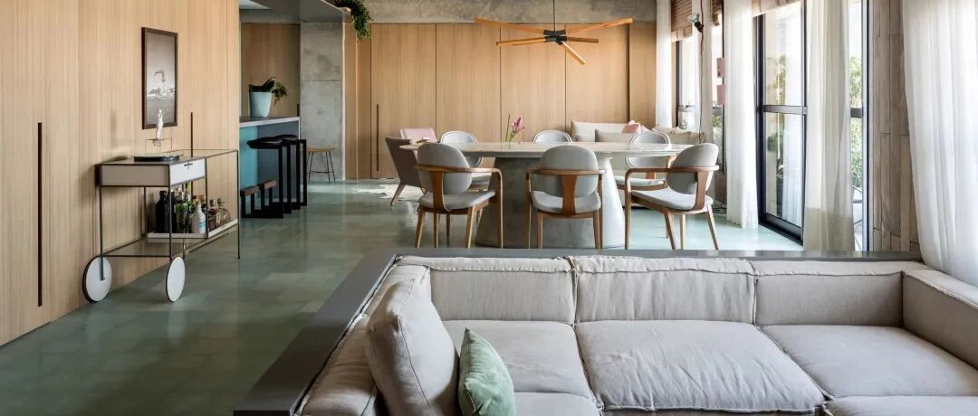 拥有旋转隔断的现代风圣保罗公寓