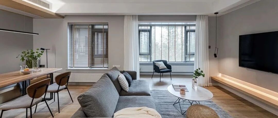 90后小情侣的110m²温馨居，四房变三房，独立衣帽间+多功能书房的清新素雅家