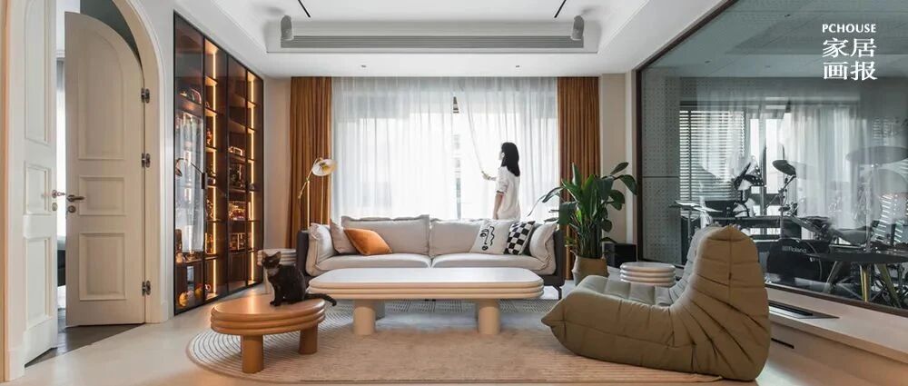 既是静谧的复古时光，又能收纳超强，这间180㎡的两室是怎么做到的？