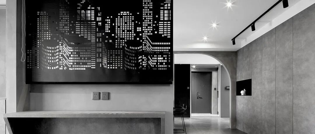 她的家抽色处理光线流动，置身其中犹如漫步月球！