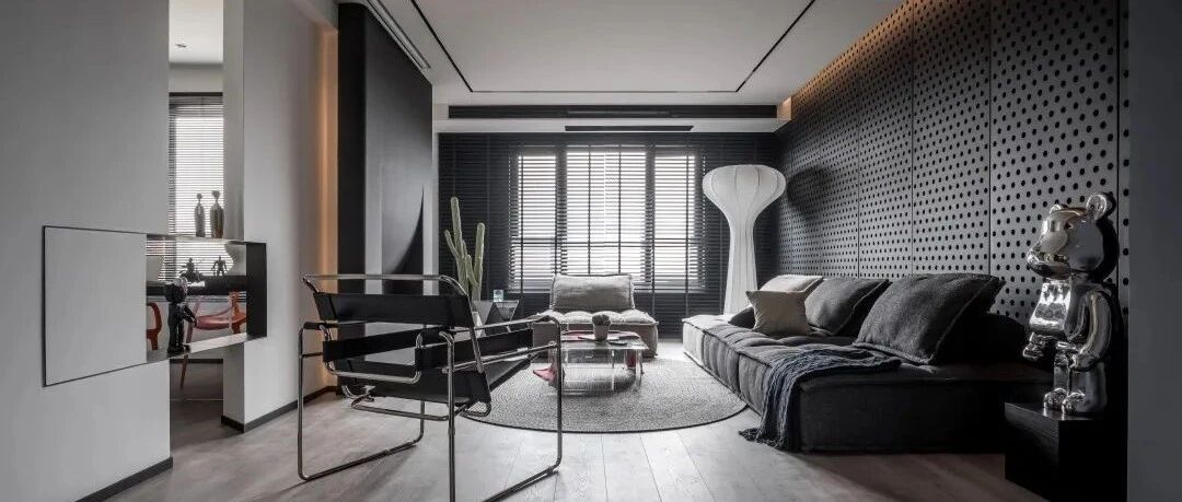 谁说黑色沉闷又压抑？120平质感私宅