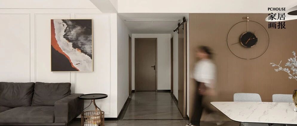 110㎡焦糖棕系空间，灵动且自由