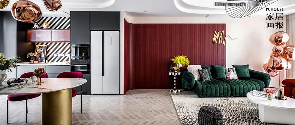 时尚女士147㎡的彩色家，让生活Modern起来！