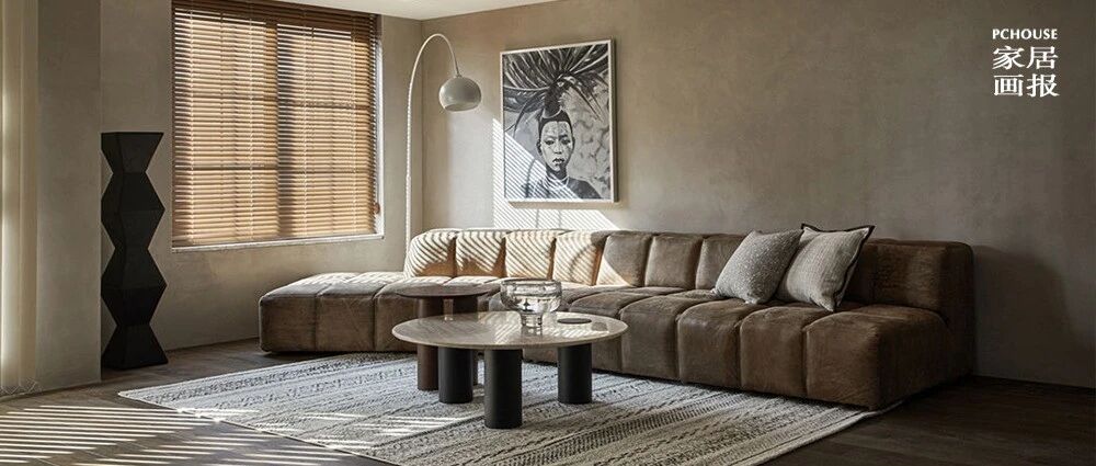 侘寂=萧瑟？中国美院教授185㎡家满墙的微水泥过分迷人！