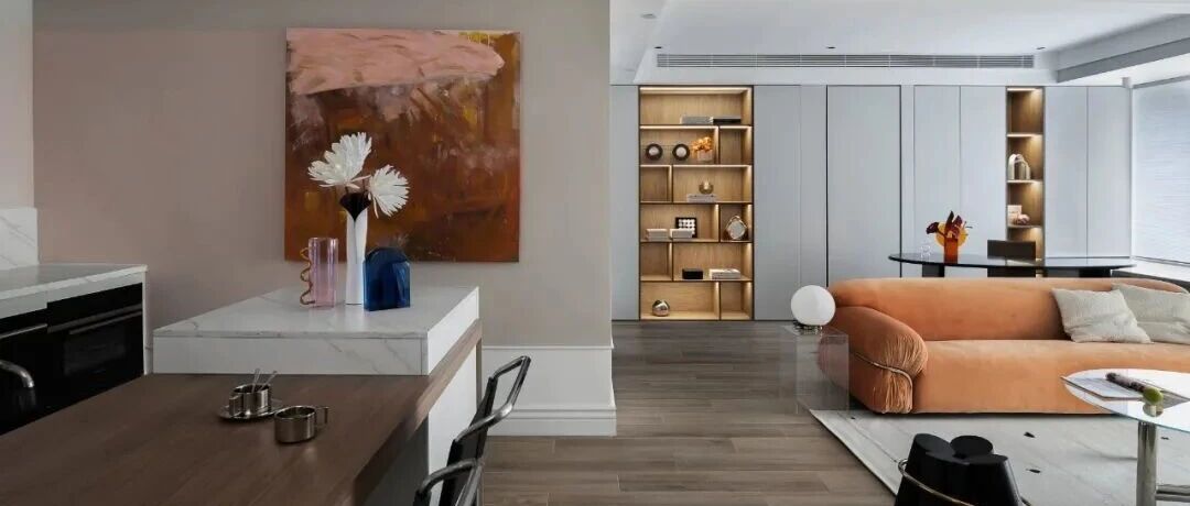 开放式书房+社交厨房，90㎡甜心女孩的都市理想居