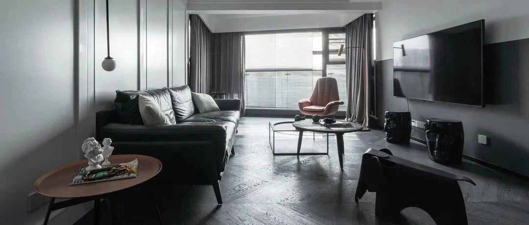 三室爆改黑白灰，独立于城市的寂静空间