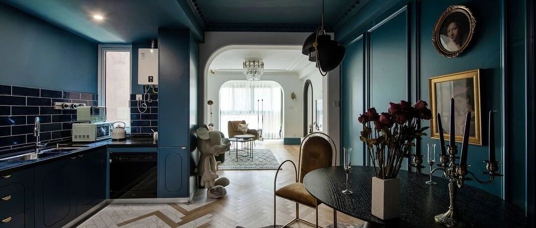 70㎡两居，进门不敢相信这么大，恩爱小夫妻与法式复古的微妙邂逅