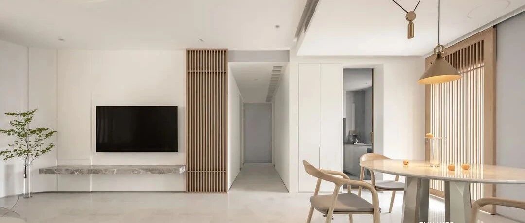 206㎡三代同堂的素璞家，简约空间里的一抹禅意