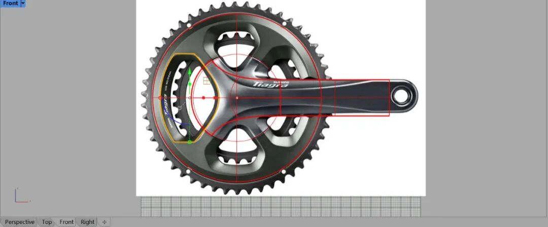 禧玛诺牙盘—犀牛建模过程详解！（全）的图36