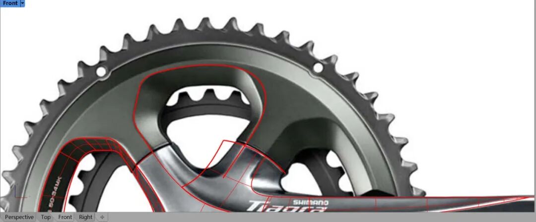 禧玛诺牙盘—犀牛建模过程详解！（全）的图95